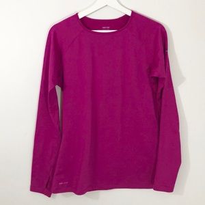 Nike Pro Long Sleeve Soft Athletic Top Size Large